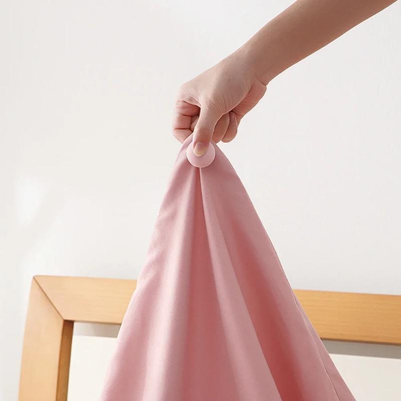 Quilt Fixer Bed Sheet Quilt Clip One Key To Easy Unlock Duvet Cover Fastener Clip Anti-Slip Blanket Buckles Quilt Holder Gripper