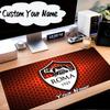 Custom Name Mouse pad Roma Football Club Emblem Mouse Pad Desk Mat, Non-Slip Rubber Backer Pad For Computer Notebook Gaming Mouse Pad Birthday Gift