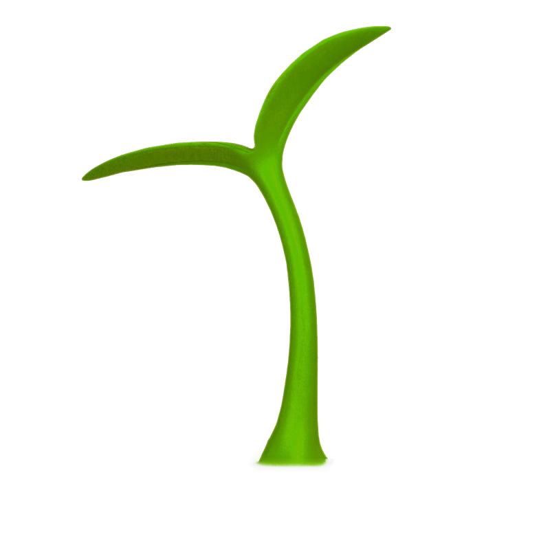 3D Sapling Bean Sprout Devil Horn Car Roof Sticker - Cute Anti-Collision Decoration