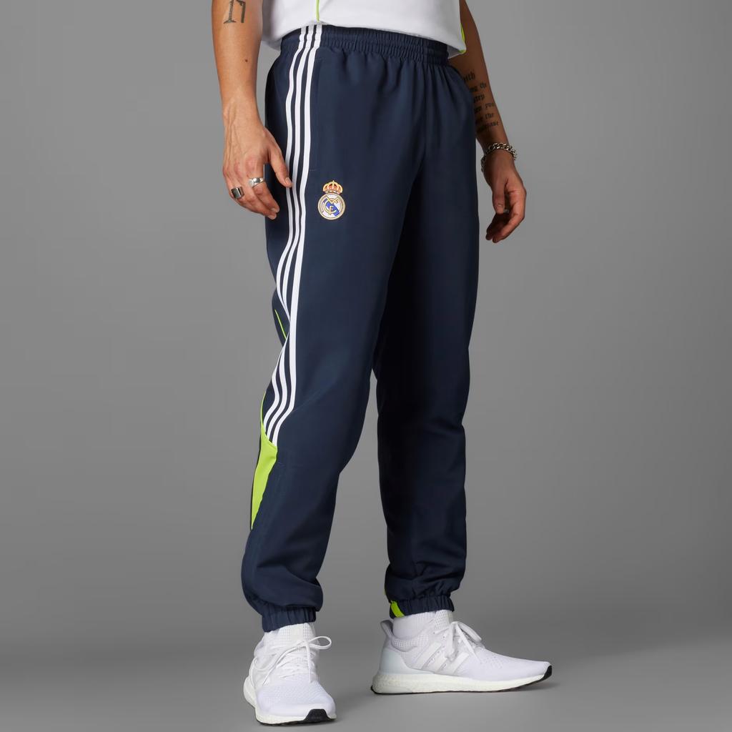 adidas Logo Mid-Rise Cuffed Casual Pants Men Bottoms JF2592