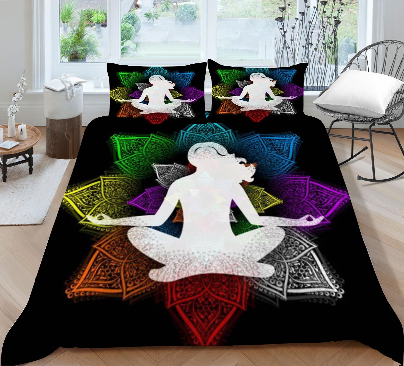 

Модный чехол для постельного белья, подарок для молодого человека, комплект пододеяльников с 3D принтом в богемном стиле и наволочка для постельного белья EU Single 135x200cm