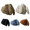 Trendy Rabbit Ears Knitted Hat Funny Casual Windproof Beanie Knit Cap All-match