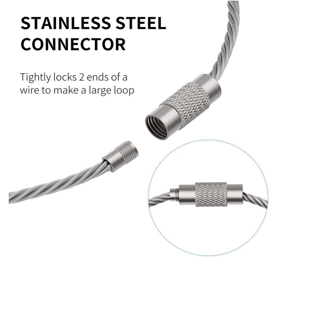 1,5/2 mm Stålvajer 10 st Cirkel Handverktyg Ögla Gadget Bärbar