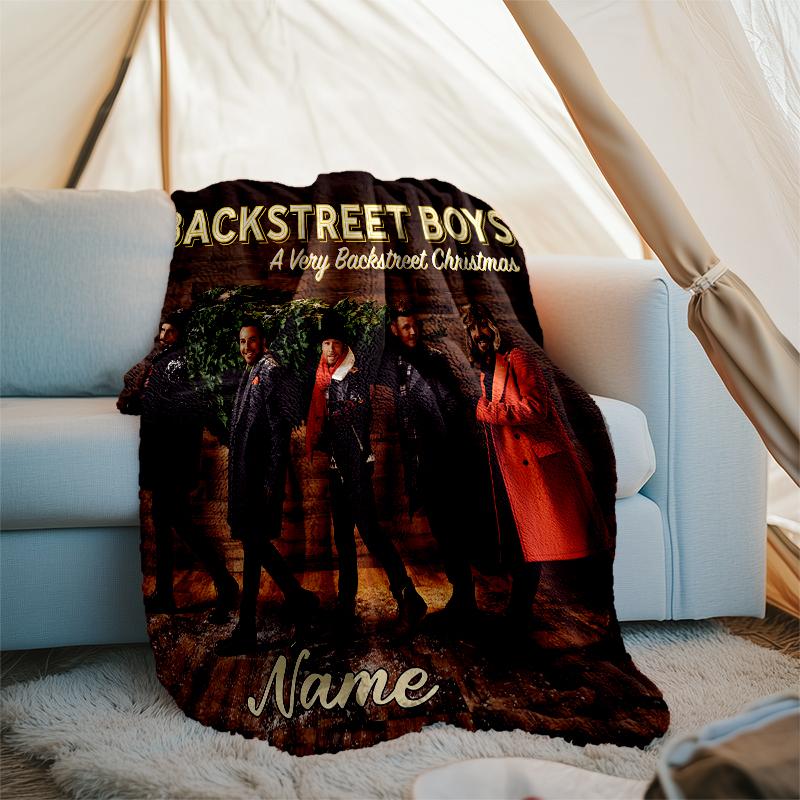 Personalized Custom Name Blanket - Backstreet Boys Print Design,Blanket for Sofa,Bed,Travel,Camping - Soft and Warm, Great Gift