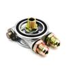 Engine Oil Filter Sandwich Plate With M20x1.5 Sensor Threads Thermostatic 74°C Close 78°C Full Shut For Car Modification