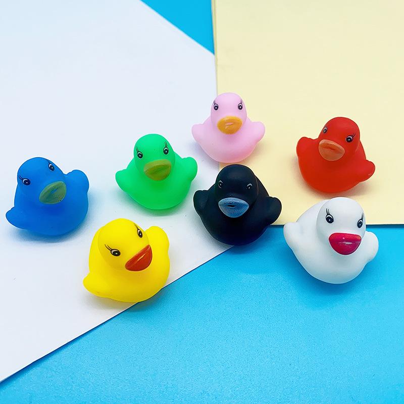 Brief Duck Kids Children interactive toys Cute Mini Squeeze toys Baby Flexible Vinyl Bath Toy Multicolour