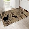 Linen Carpet Floor Mat, Door Mat, Kitchen Non Slip Rubber Foot Mat, Bathroom Door Mat Absorbent Pad