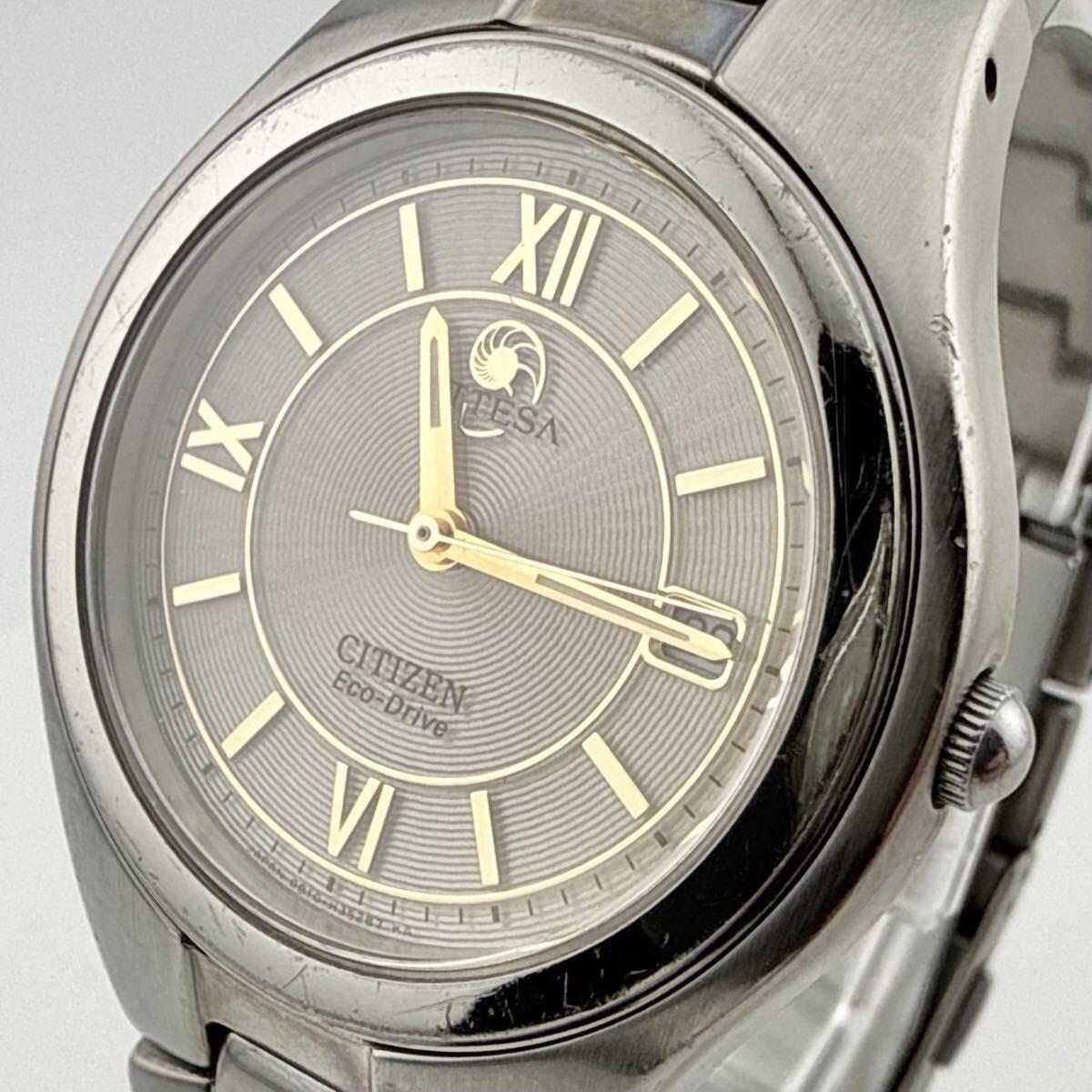 CITIZEN Citizen ATTESA Eco Drive B810-H20789 ТИТАН Титановые Мужские Часы На Солнечной Батарее Рабочие [J41]