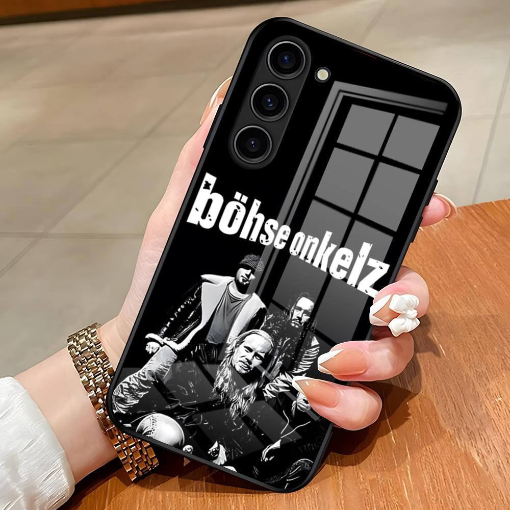B-Bohse O-Onkelz Zespół Etui na Telefon Dla Samsung S26 S25 Edge Ultra S23 S22 S21 S20 Ultra Plus S24 Fe A54 A53 A25 Szklana Pokrywa