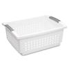 Stackable Open Plastic Bins Storage Baskets Home Organization Countertop Pantry Laundry Room Clutter Management Easy View