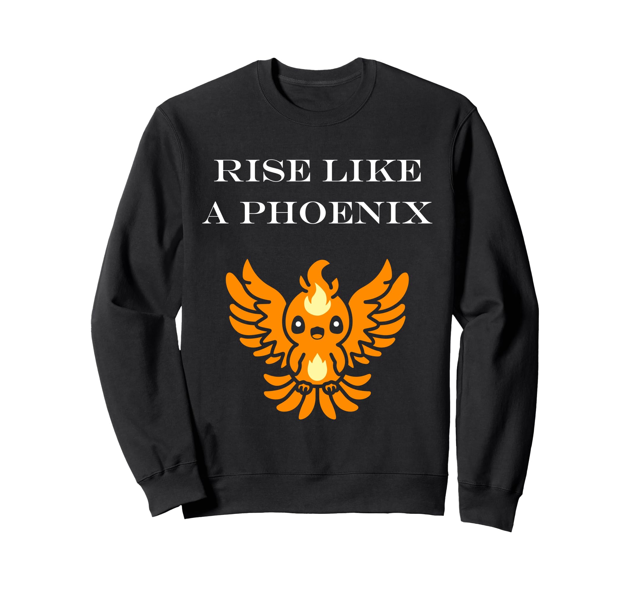 Humor Phoenix Animals Simple Fire Bird Rise Phoenix Sweatshirt чёрный