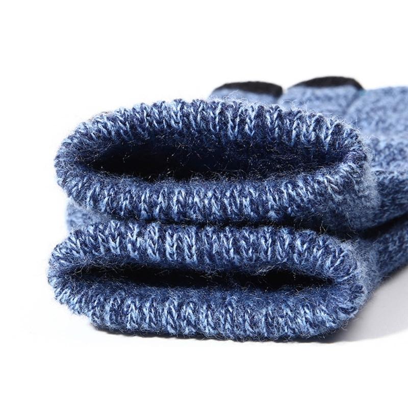 Kids Touches Screen Gloves Soft & Breathable Winter Warm Mittens Solid Knit Gloves for Outdoor Activities School Travel