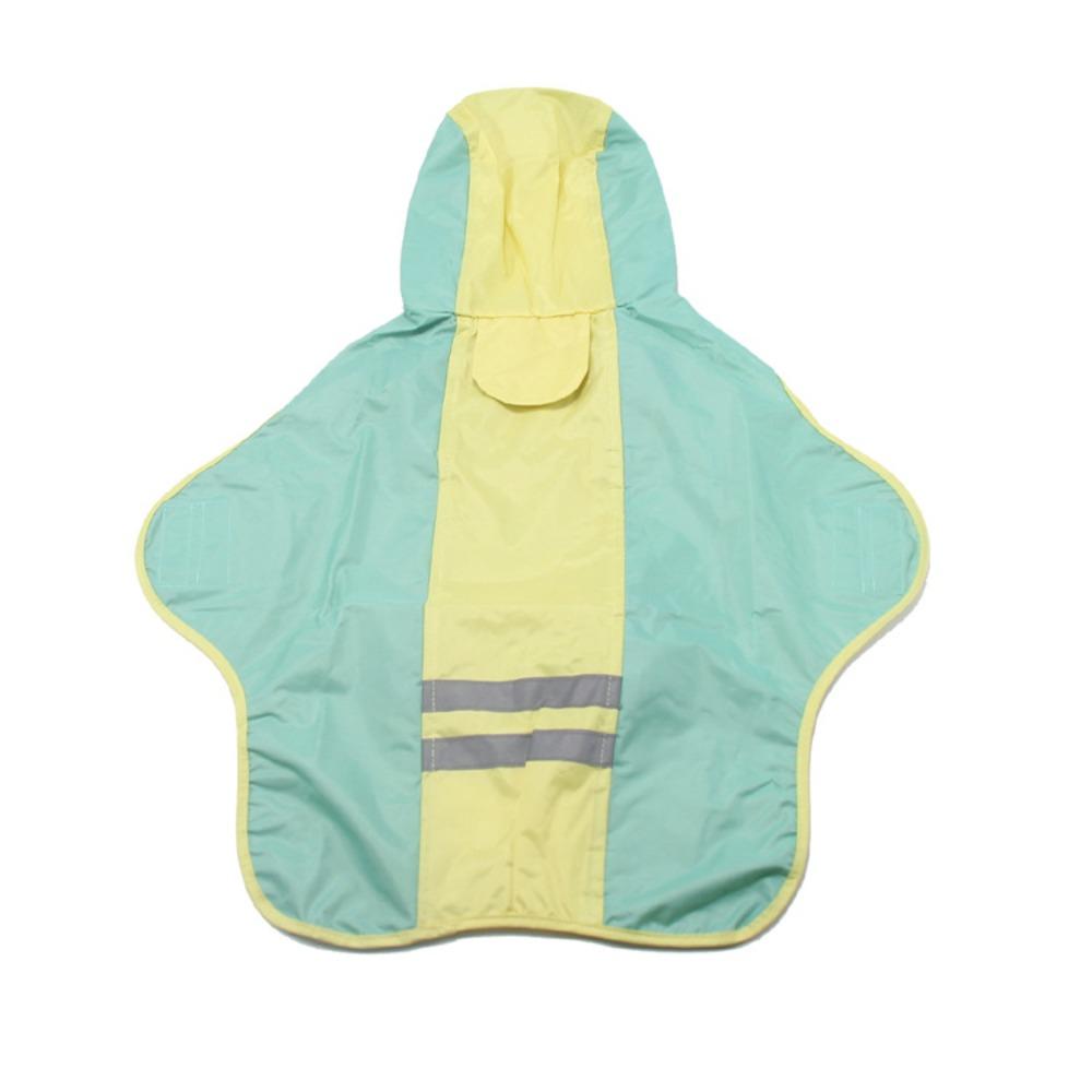 Candy Two-legged Pet Dog Poncho Reflective Shiba Inu Corgi Raincoat Color Matching Pet Clothes