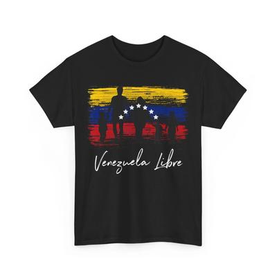Venezuela Libre 7 Star Flag Family Souvenir T-Shirt