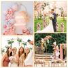 Wedding Ceremony Backdrop 3 Pcs Metal Arch Stand, 6Ft 6.6Ft 7.2Ft Frame Set, Outdoor Square Decor Arched Balloon Stand for Baby Shower Birthday Party
