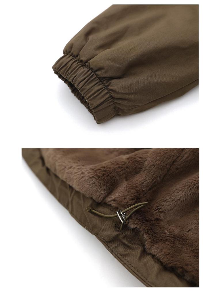 Women's 2024 Winter Fleece-Lined Thick Parka Coat – Short, Loose-Fit, Casual Cotton Jacket for Middle-Aged Moms