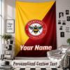 Custom Tapestry Wall Hanging, Brentford Football Personalized Name Text Home Wall Decor