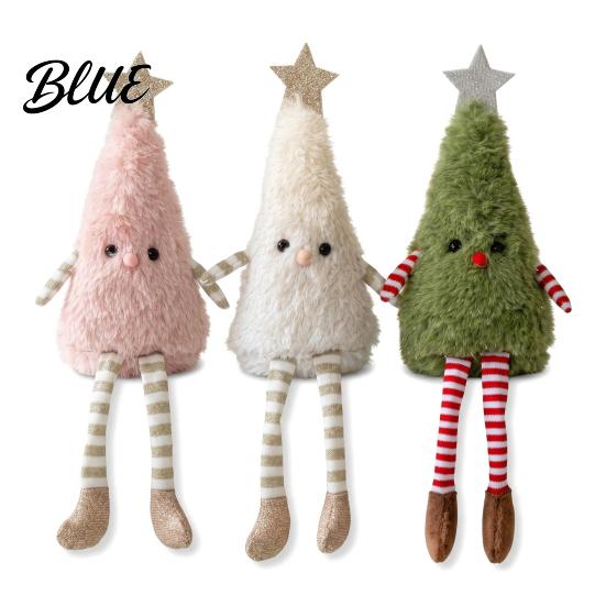 Cozy Aesthetic Room Accents Christmas Tree Plush Ornament with Dangling Legs Cute Soft Stuffed Figure Festive Figure Doll for Home Living