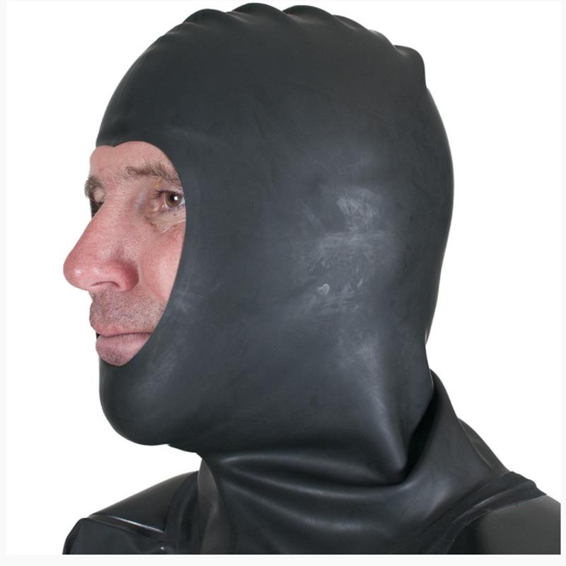 Kaltwetterschutz-Tauchhaube für Trockentauchanzüge – Elastische Latex-Kopfbedeckung für Unterwasseroperationen