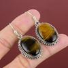 Tiger's Eye Earring 925 Sterling Silver Earring Handmade Vintage Earrings Very Pretty Gemstone Earring Tiger's Eye Jewelry Anniversary Gifts