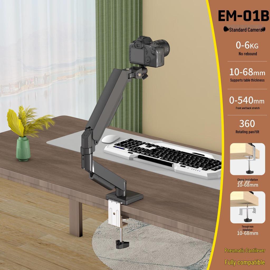 Suporte de Câmera DSLR Overhead Rotativo 360° Universal com Suporte Dobrável Telescópico