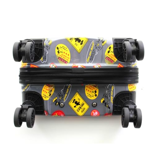 Hapitas Siffler Mickey Mouse Suitcase TRC2279-49 DN37 Mickey Mouse Sticker Gray