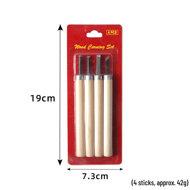 Wood Carving Knife Set: 12-piece Manual Craft Tools for Woodworking & Rubber Stamp Carving