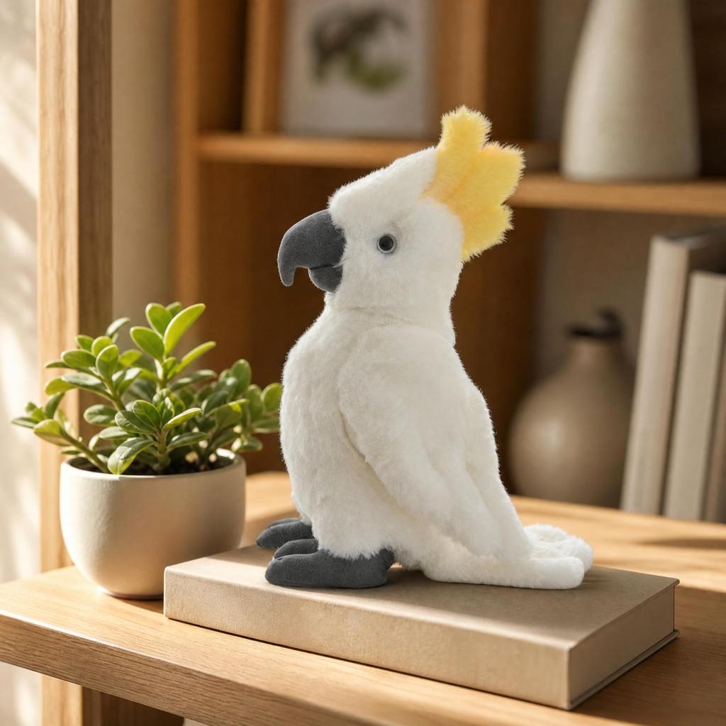 Soft Parrot Toy Cuddly Decorative Bird Figure for Children,