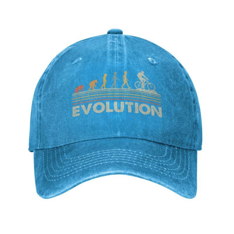 Personalisierte Baumwolle lustige Mountainbike Evolution Baseball Cap Sport Frauen Unisex verstellbare MTB Biker Radfahrer Papa Hut Herbst