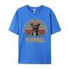 PitBull Vintage Tshirt Unisex T Shirts Funny Printed T Shirts Combed Cotton Top Tshirt Graphic T Shirts Unisexs Clothing