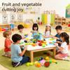 Kitchen Toys Set Cutting Fruit Vegetable Pretend Role Play Girl Toys Miniature Food Education Toy for Toddler Child Fidgets Toys