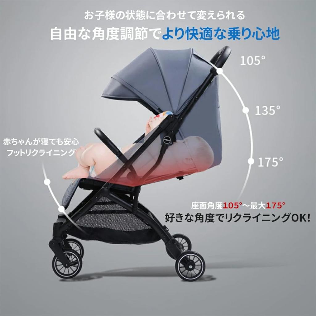 ZOOBLY Baby Original entspricht SG von 1 Monat bis 36 Monate B-Typ Kinderwagen, Baby, leicht, kompakt, faltbar, Liege, Geschenk, Produkt,