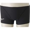 Mizuno Exersuit Short Competition Swimsuit for Training and Black X Light Blue Men's Spats, Practice, N2MB806192,