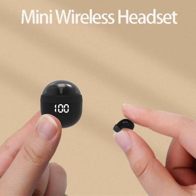 SM001 Invisible Headphones Bluetooth 5.3 Wireless In-Ear Earphones With Mic Noise Reduction Earbuds Heavy Bass Headset For Smart Phone