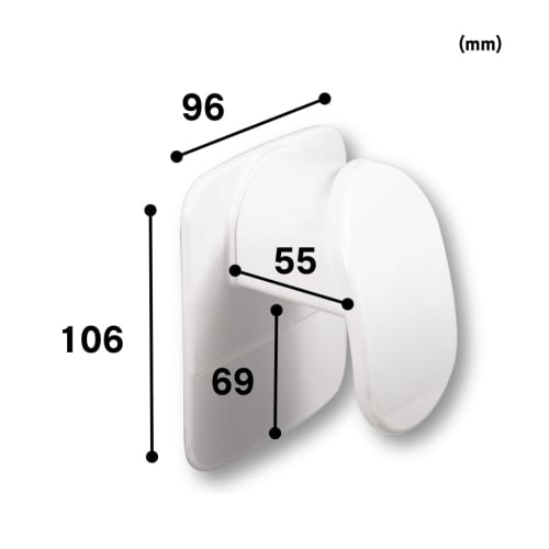 Topure Magpita MPB-013 Magnetic Bath Lid Holder for Combination Bath Lids, Sliding Up and Down, Single-Point Fastening, 1 Piece