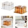Food Storage Container Gadget Drawer Airtight Lid Tin Rack with Tray