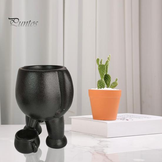 Piss Pot Pflanzgefäß aus Kunstharz mit pinkelndem Topf, lustiger Körper, Sukkulententopf mit Drainage, neuartige Vase für den Innen- und Außenbereich, Garten, Heimdekoration