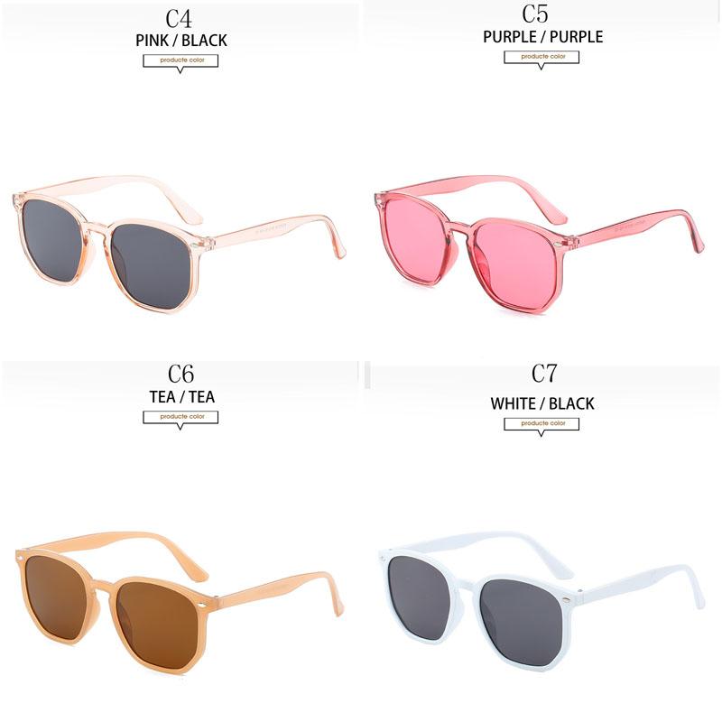 Fashion Square Wild Personality Women's Glasses Polygonal Trend Shade Glasses Unisex Rice Nail Retro Frame Sunglasses