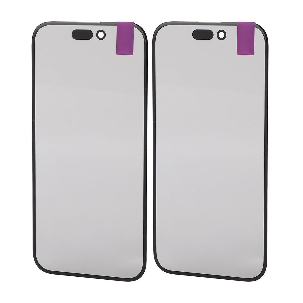 2 Stück Vorderes Äußeres Linsenglas Bildschirm Ersatzbaugruppe mit Reparaturwerkzeugsatz für IOS Telefon 15