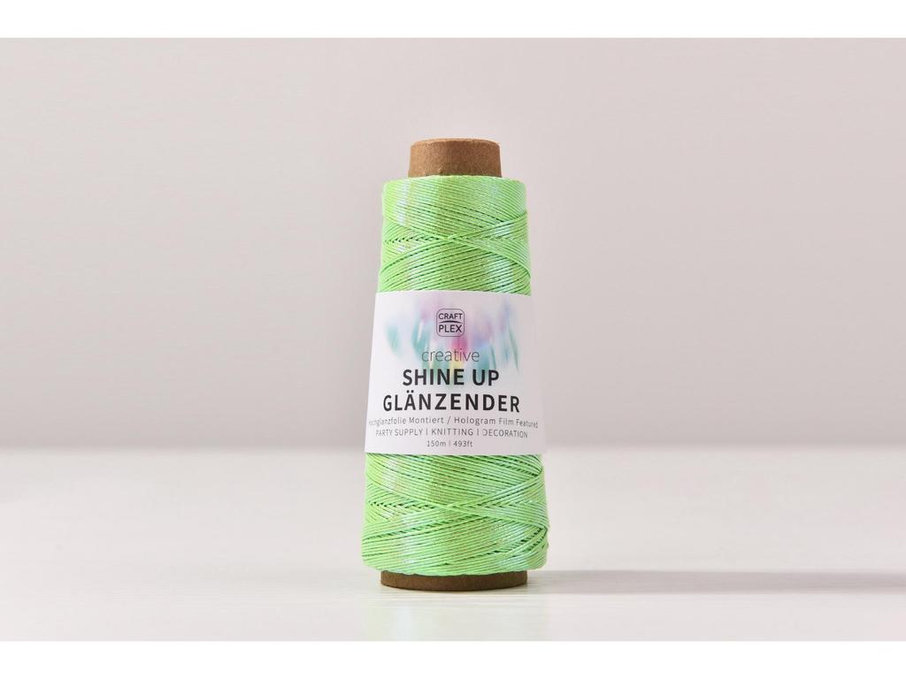1mm Colorful Gold & Silver Core-Spun Yarn - 150m Hologram Thread for DIY Crochet Bags