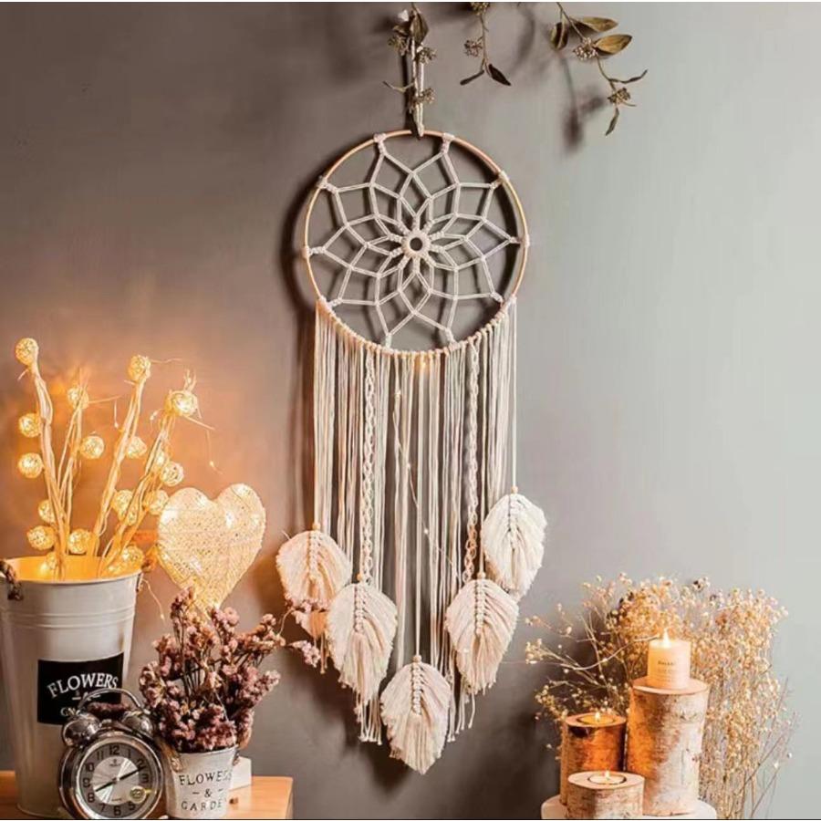 European-style hand-woven cotton rope tapestry tassels for home wall hanging decorative soft furnishing collection