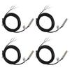 4 Set Proximity Sensor Switch 8mm Flat Head Metal Case NPN DC 3 Wire Normally Closed Proximity
