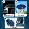 EXCEL Folding Umbrella with Backward Prevention Safety Automatic Large Black 20026 Super Water Wind Resistant [Moonbat] GENT'S Function, Men's,