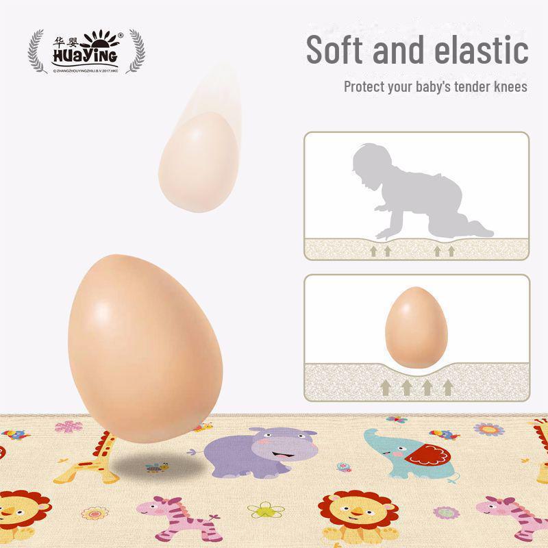Children's Double-Sided Game Mat with Cartoon Design - Perfect for Outdoor Adventures or Indoor Use in Living Rooms and Bedrooms.