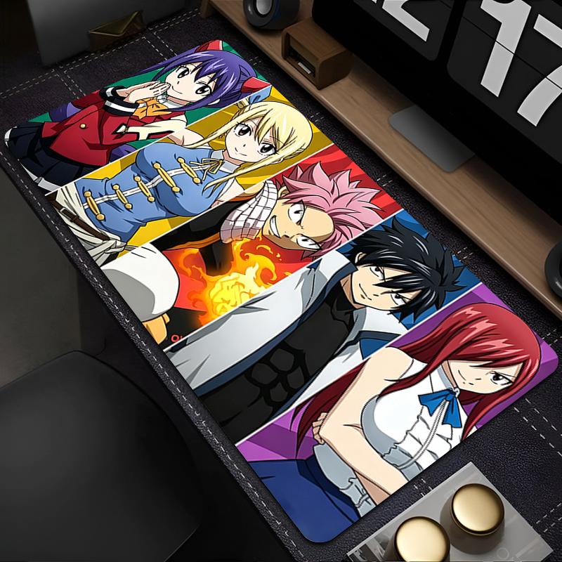 Cool Anime Mouse Pad Non Slip Big Table Mat Fairy Tail Office Mousepad Hot Keyboard Pad Rubber Base Gaming Daily Use Mousepad