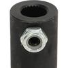 Black Steering Joints 9/16" - 26 Spline To 3/4" Dd U Joint Shaft, 9/16 26 Spline To 3/4 Round Coupling, High Strength Responsive Steering Shaft