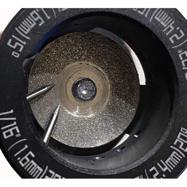 Tungsten Electrode Grinder Sharpener -Universal ALUMINUM TIG Welding Tungsten Grinder Head Tool,with Slot Tungsten Sharpener Multi-Angle