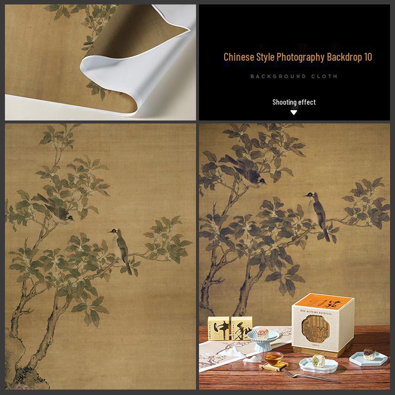 Large Chinese Retro Still Life Background Cloth for Photography
