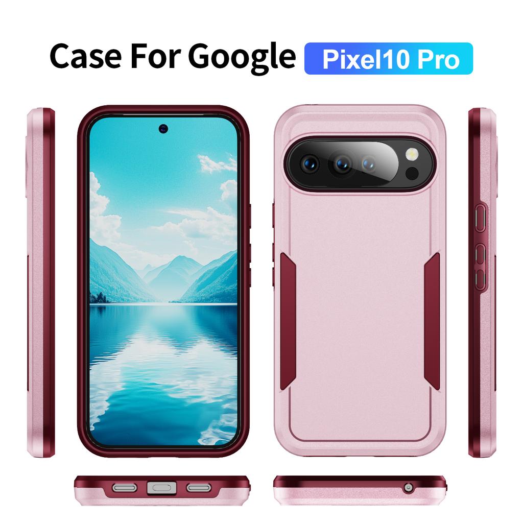 Etui na Google Pixel 10/10 Pro PC + TPU Klasa wojskowa Ochrona przed upadkiem Pokrowiec na telefon