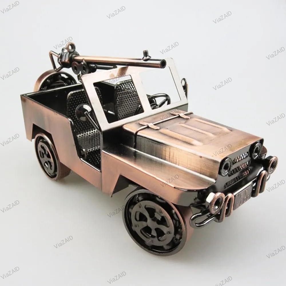 Metal Antique Vintage Car Model Handcrafted Collections Collectible Vehicle Toys for Bar or Home Decor Decoration